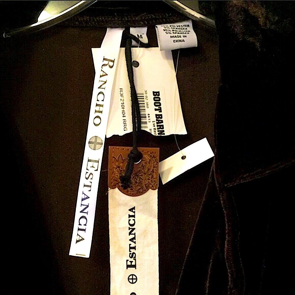 NEW RANCHO ESTANCIA Long Velvet Vintage Fenway Equestrian Riding Style Jacket - Picture 6 of 11